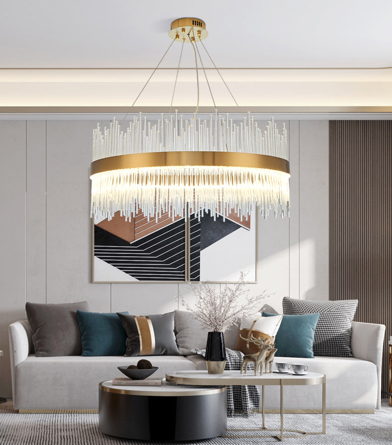 Luz de lujo moderno moderno simple led encogedor led lámpara luz para sala de estar dormitorio de comedor