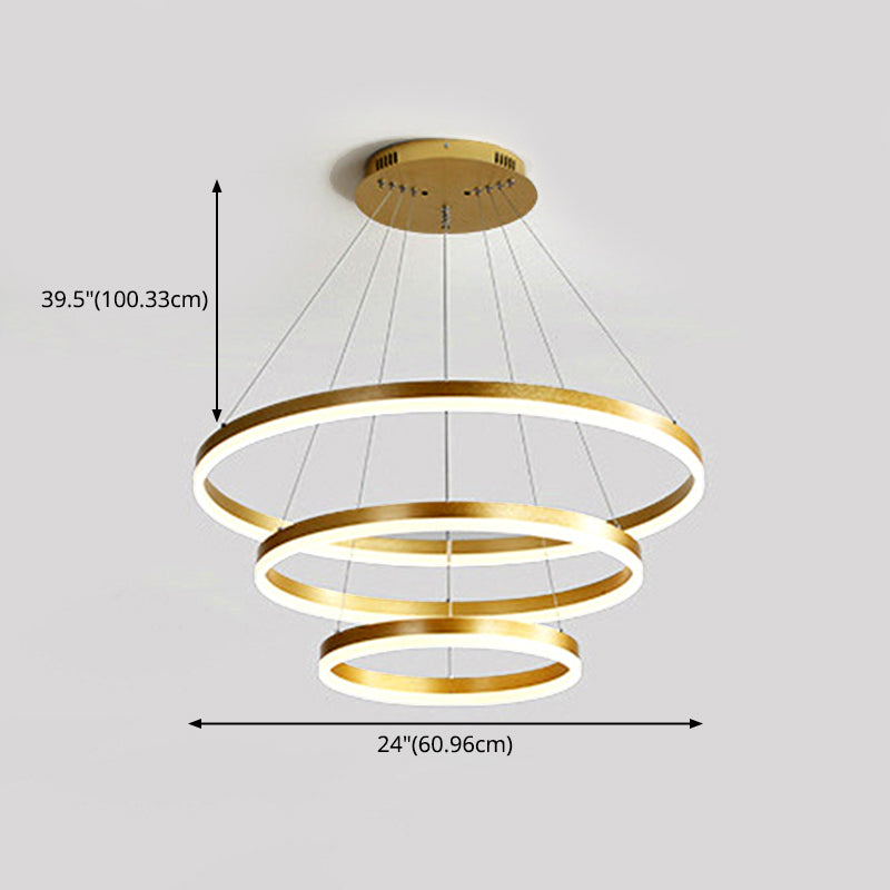 Pendre suspendant à lad la LED de style européen moderne pour salle à manger du salon