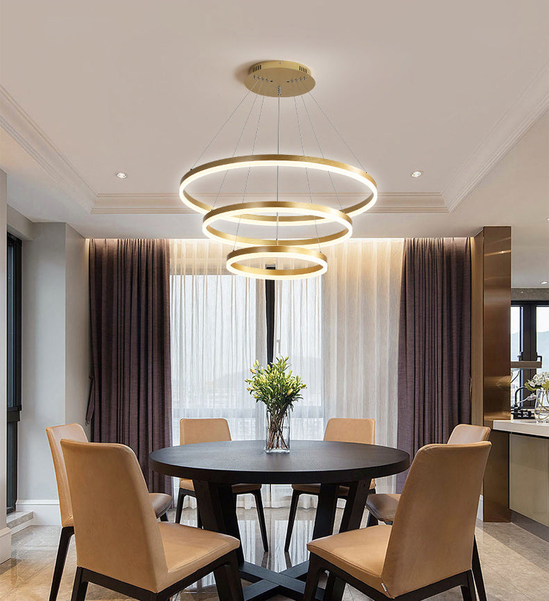 Pendre suspendant à lad la LED de style européen moderne pour salle à manger du salon