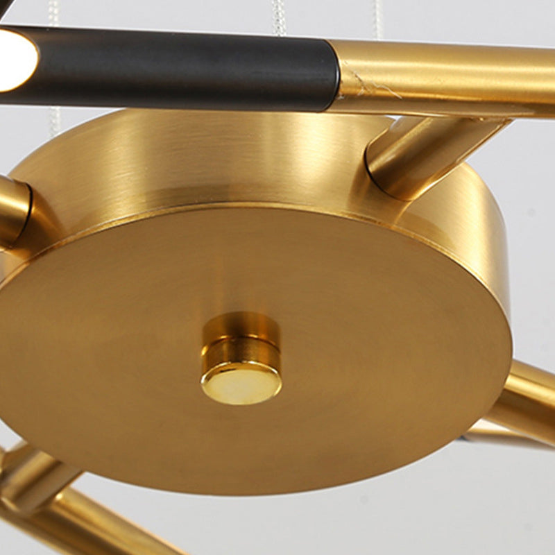 Luci a sospensione a sospensione in metallo Lampade sospese contemporanee per soggiorno