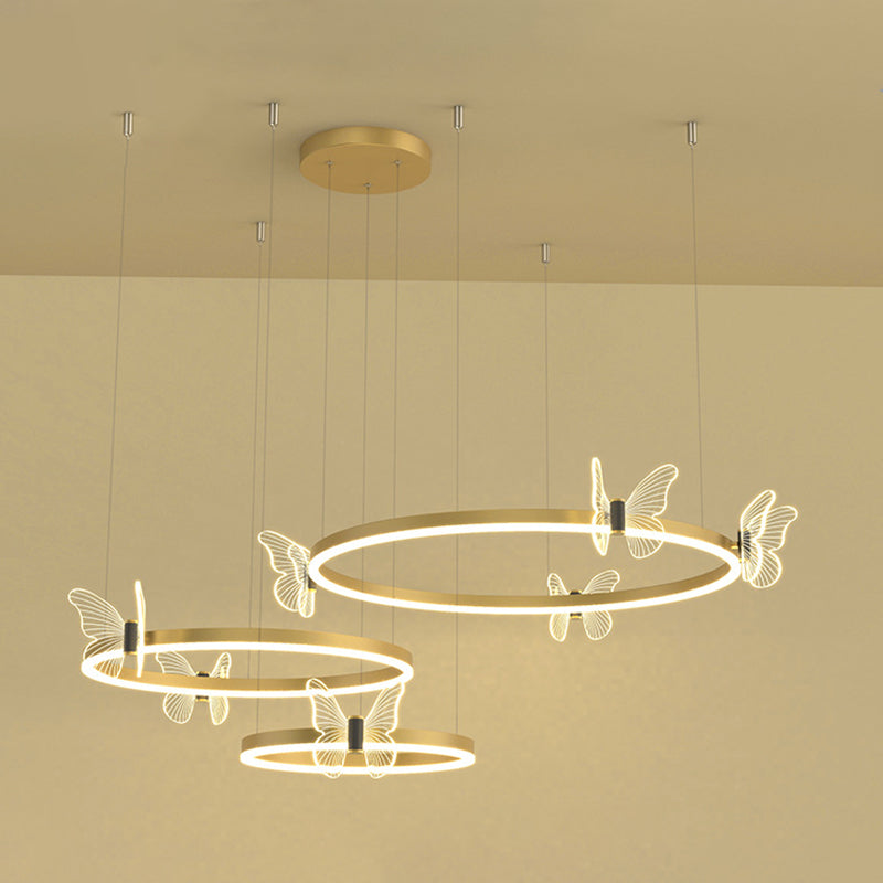 Plafond de cercle en métal à plusieurs niveaux