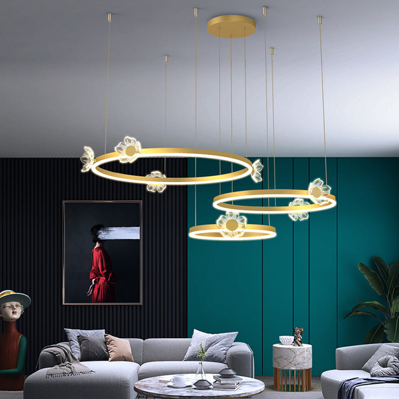 Plafond de cercle en métal à plusieurs niveaux