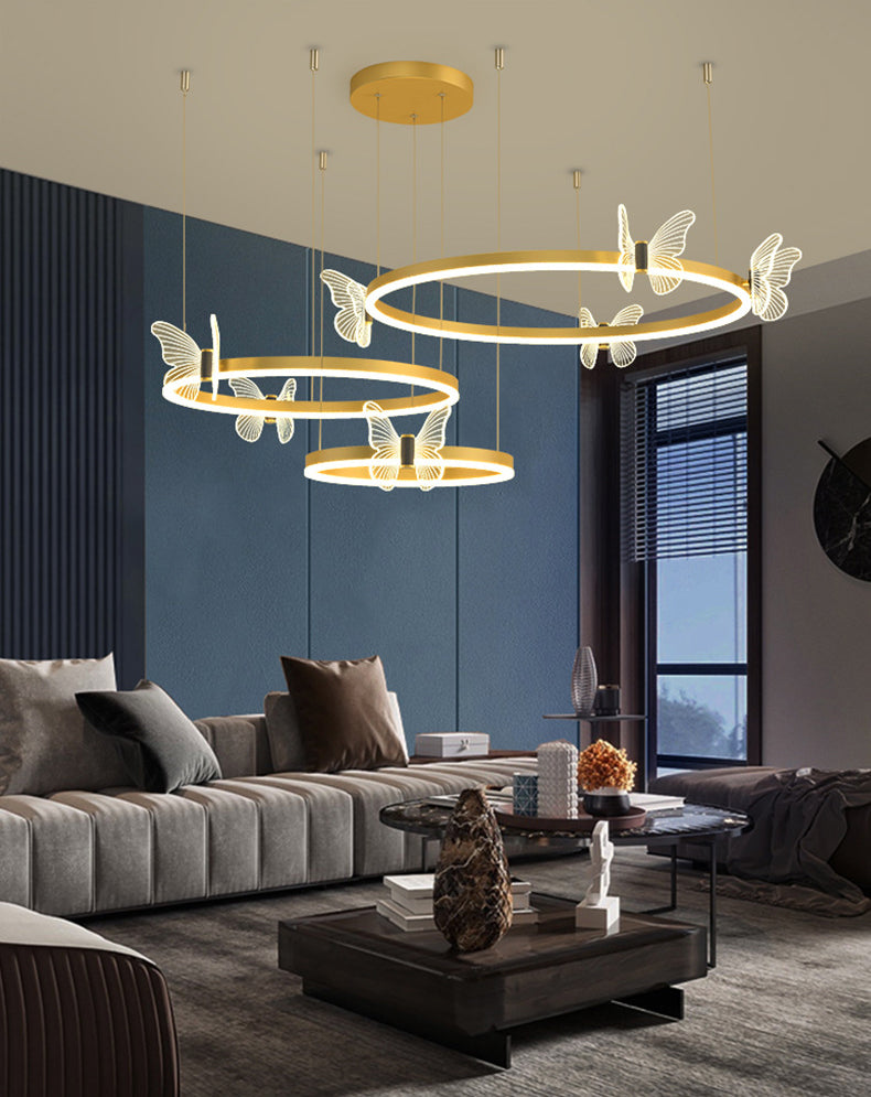 Plafond de cercle en métal à plusieurs niveaux