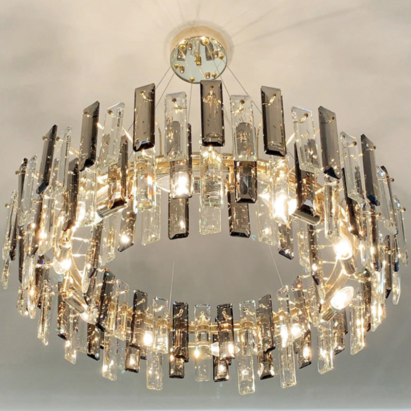 Luz de lámpara de araña moderna accesorios de iluminación de araña de araña circular