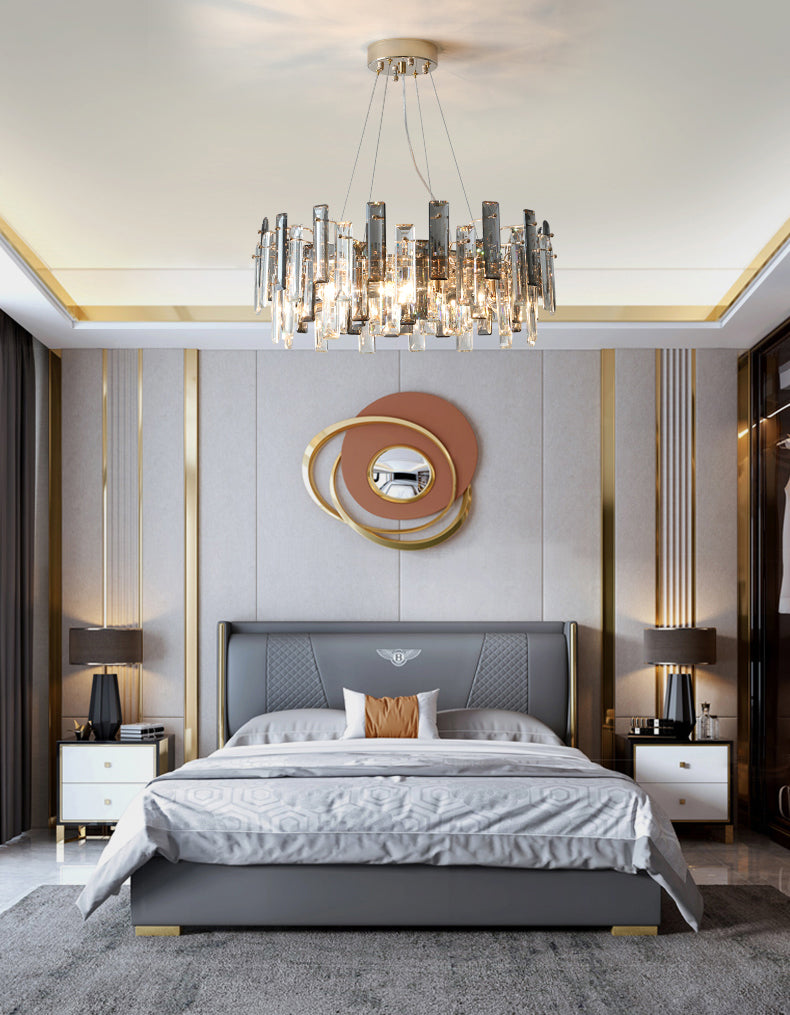 Luz de lámpara de araña moderna accesorios de iluminación de araña de araña circular