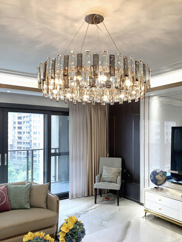 Luz de lámpara de araña moderna accesorios de iluminación de araña de araña circular