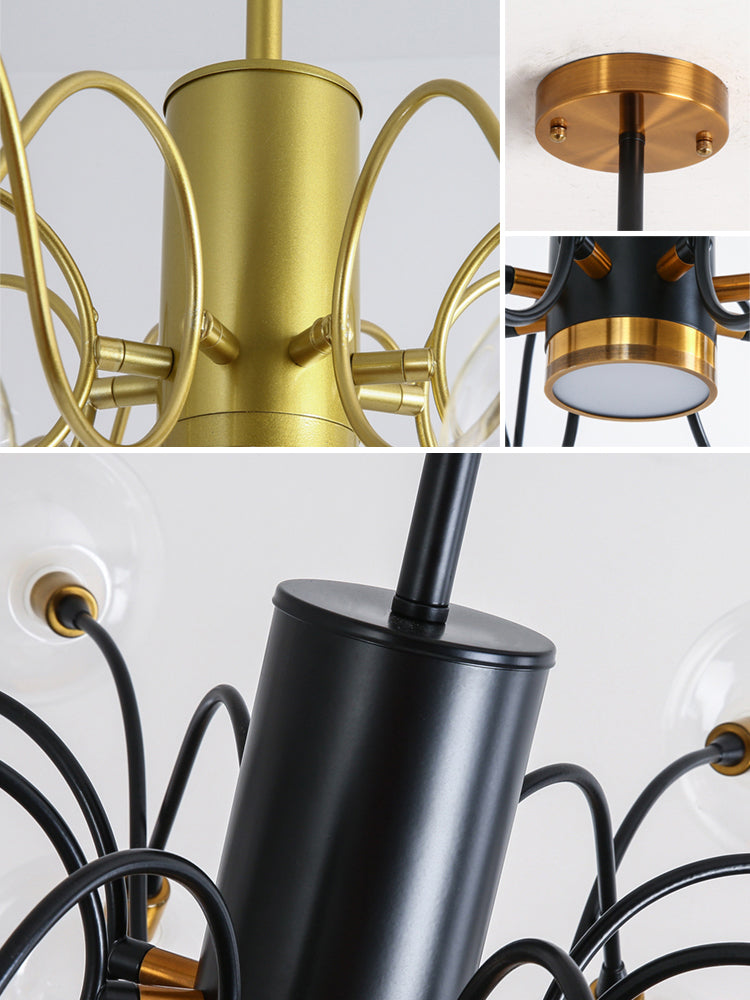 Modern Pendant Lighting Circular Chandelier Chandelier Light Fixtures Glass Chandelier