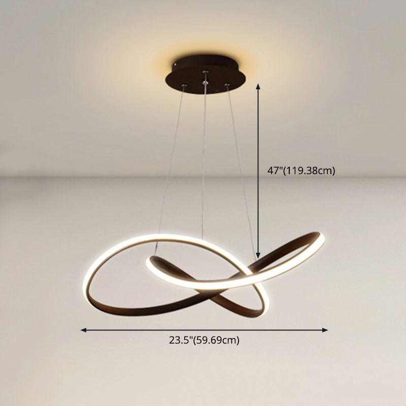 Nordic Modern Caractéristique Style LED PROSIBLE LUMIÈRE DE CHANDELIER POUR LA SALLE DU SOAU CHAMME SALLE