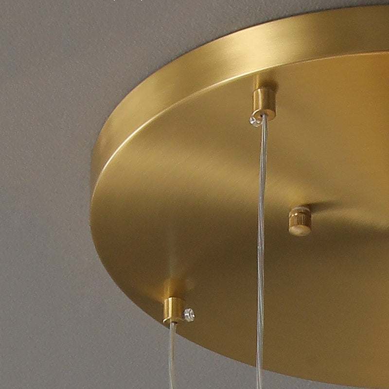 Minimalist Flower Shaped Shade Hanging Lamp, Art Deco Acrylic Shade Hanging Light for Bedroom