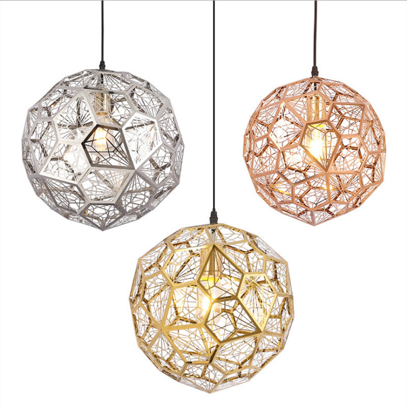 1-Light Metal Suspended Lighting Fixture Contemporary Pendant Light Kit for Dining Room