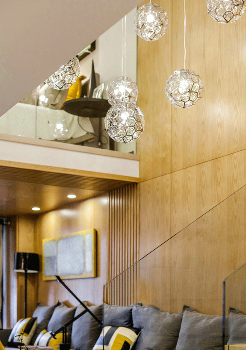 1-Light Metal Suspended Lighting Fixture Contemporary Pendant Light Kit for Dining Room