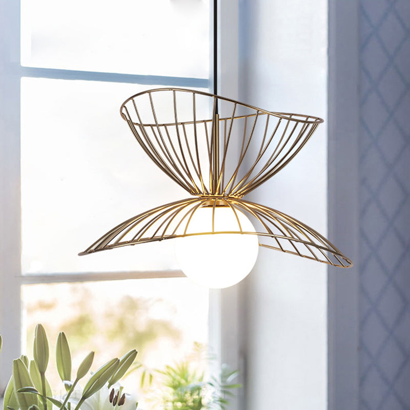 Iron Iron Contemporary sospeso a sospensione Light 1 ciondolo a 1 luce per sala da pranzo