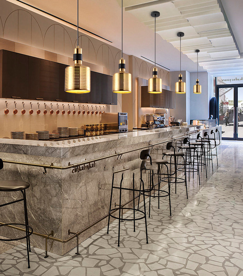 Contemporary Metal Pendant Light Fixture 1-Light Hanging Ceiling Light