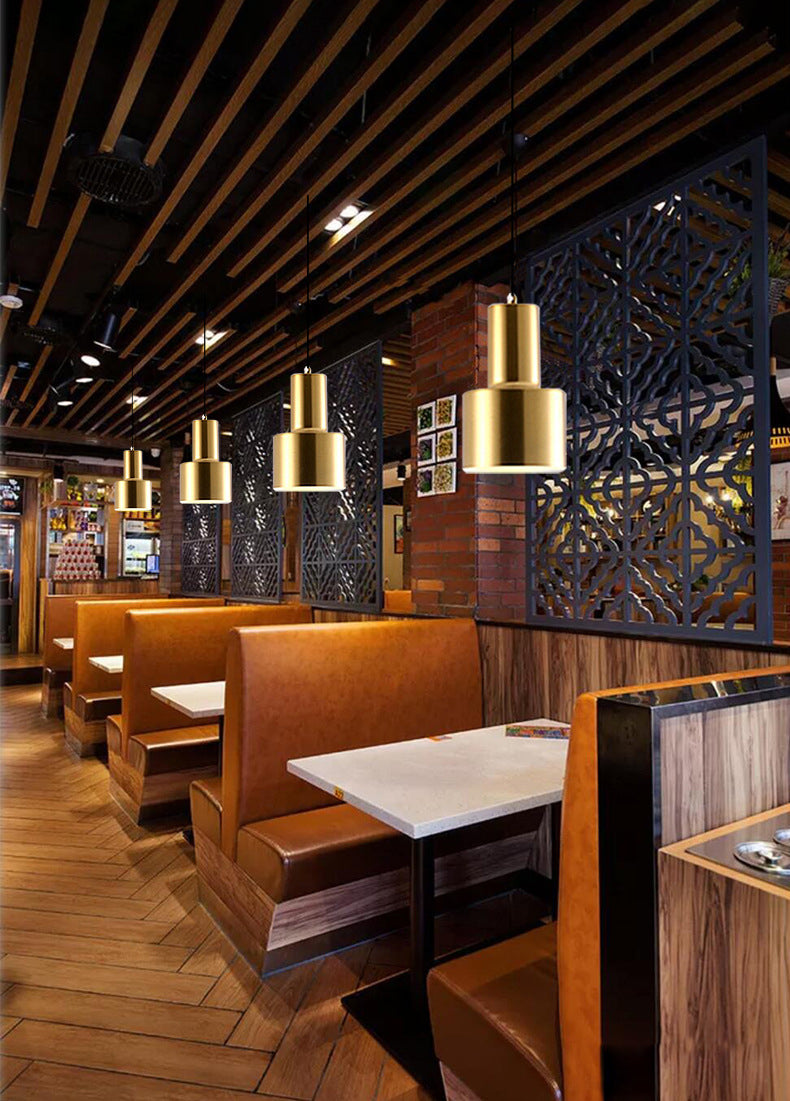 Contemporary Metal Pendant Light Fixture 1-Light Hanging Ceiling Light