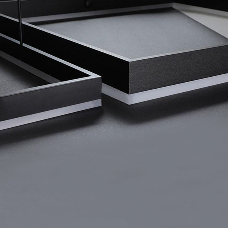 Modern Chandeliers For Dining Room Multiple Squares Hanging Light Fixtures