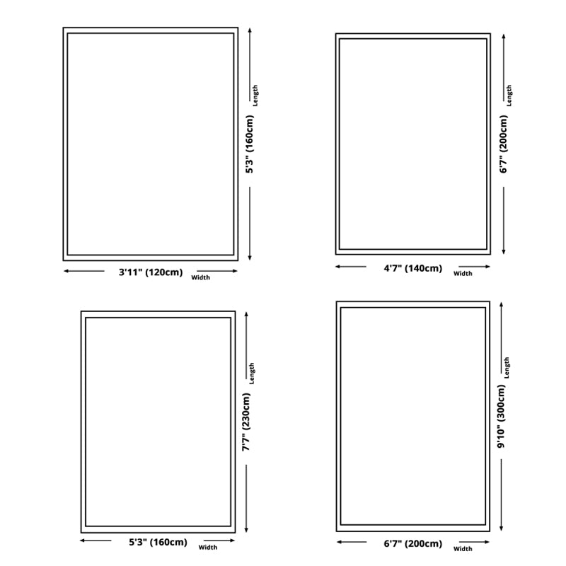 Simplicity Home Decoration Rug Graphic Pattern Area Carpet Polyester Non-Slip Backing Indoor Rug