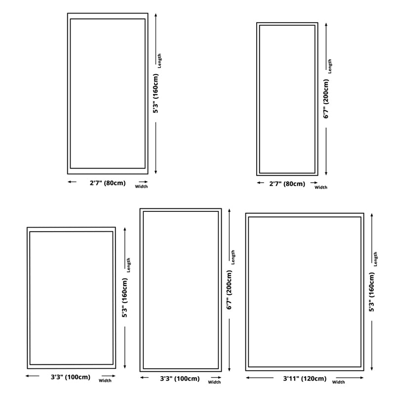 Modern Indoor Carpet Contrast Panel Polyester Rug Stain Resistant Carpet for Bedside