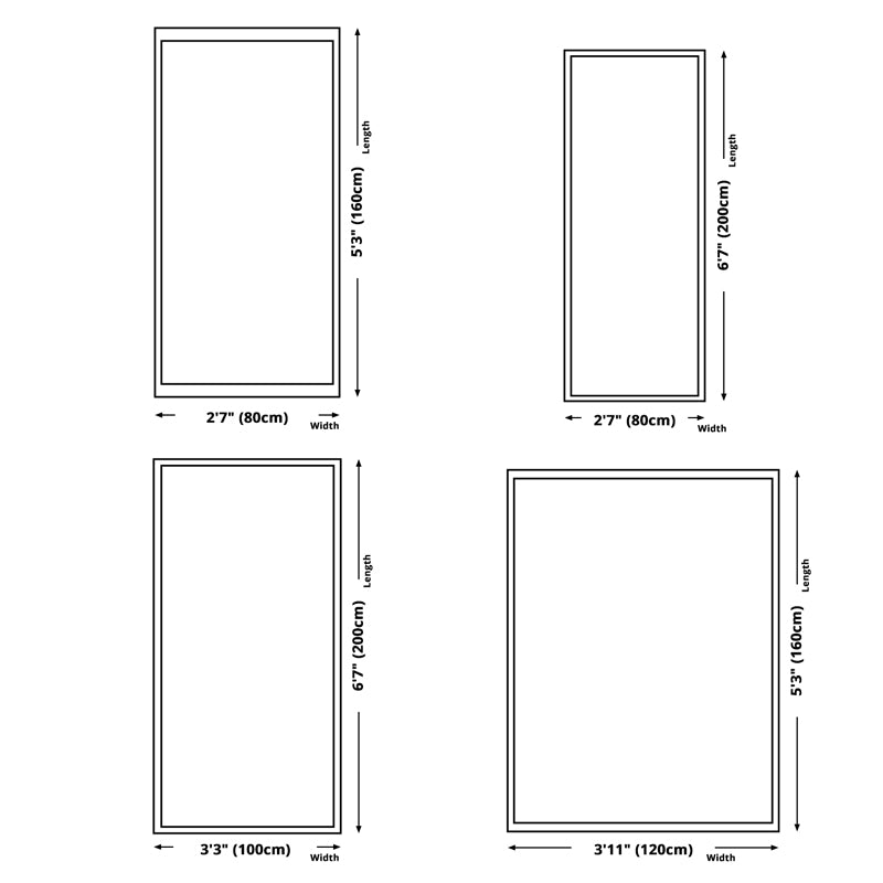 Geometric Indoor Rug Minimalist Carpet Washable Polyester Stain Resistant Area Rug for Home Decor