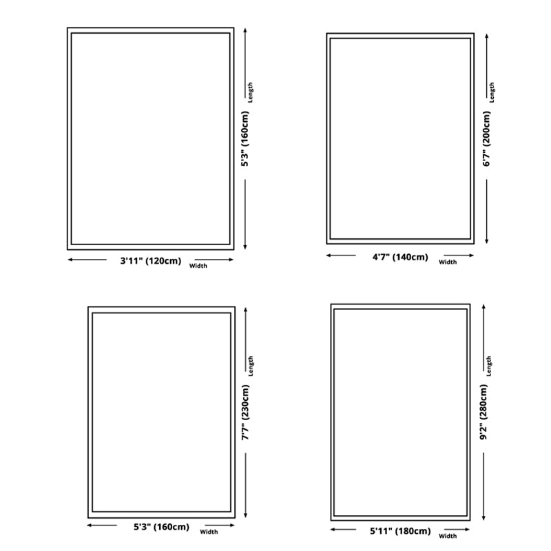 Modern Living Room Area Rug Geometric Pattern Polyester Rug Stain Resistant Easy Care Carpet