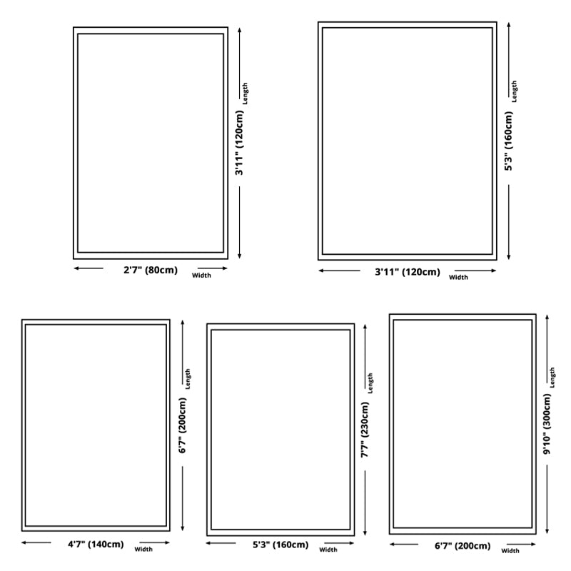 Modern Geometric Indoor Rug Washable Carpet Polyester Living Room Carpet with Non-Slip Backing