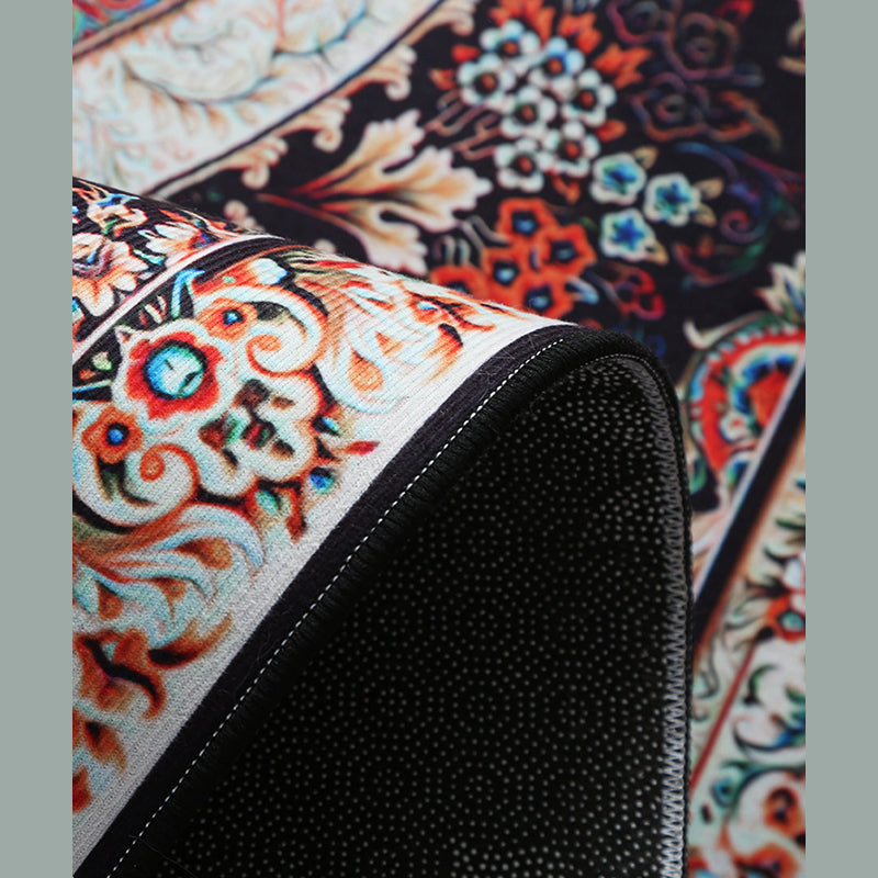 Modern Geometric Indoor Rug Washable Carpet Polyester Living Room Carpet with Non-Slip Backing