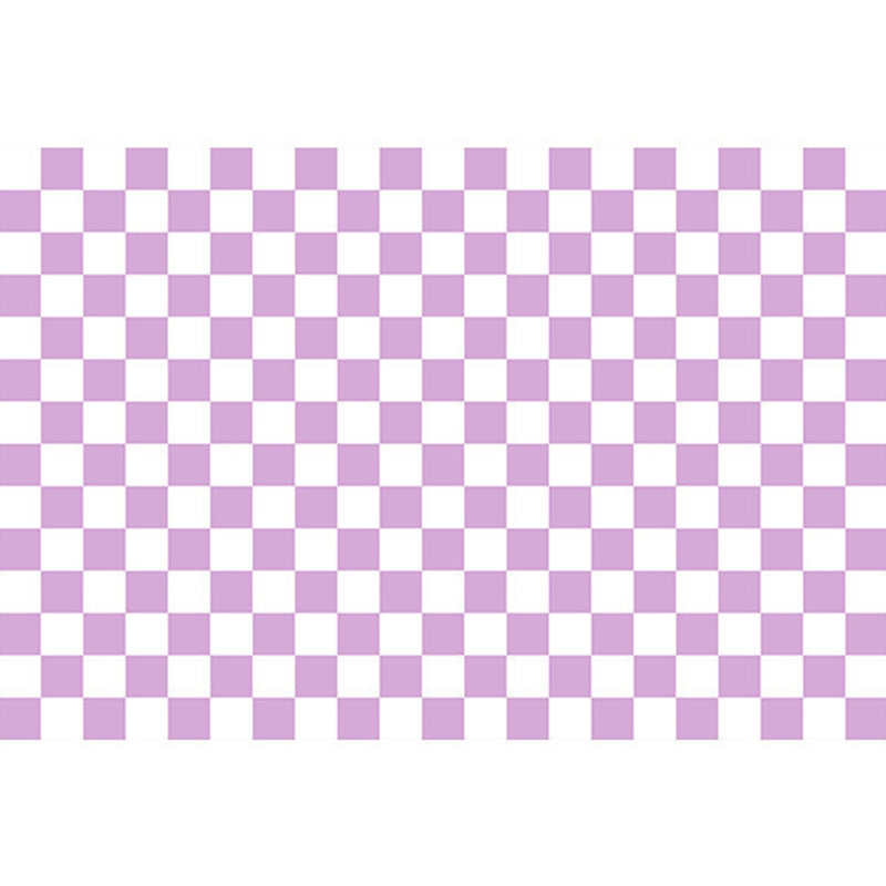 Minimalist Checkered Print Rug Polyester Area Carpet Stain Resistant Carpet for Home Decoration