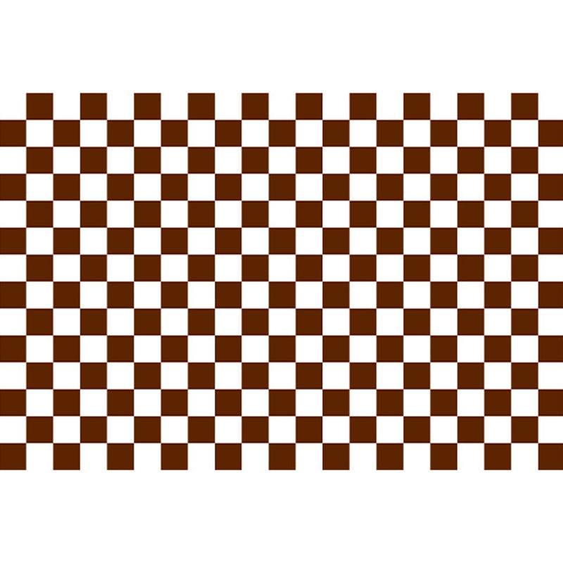 Funky Checkered Print Rug Polyester Area Carpet Stain Resistant Indoor Carpet for Living Room