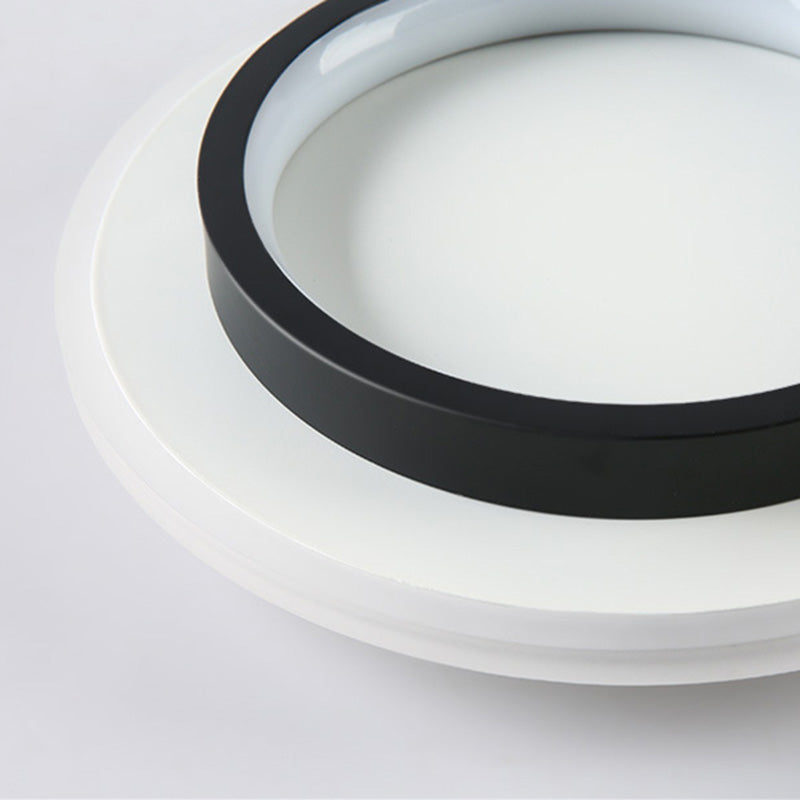 Geometric LED Ceiling Fixture Simple Concise Metal Flush Mount Lighting for Corridor Porch