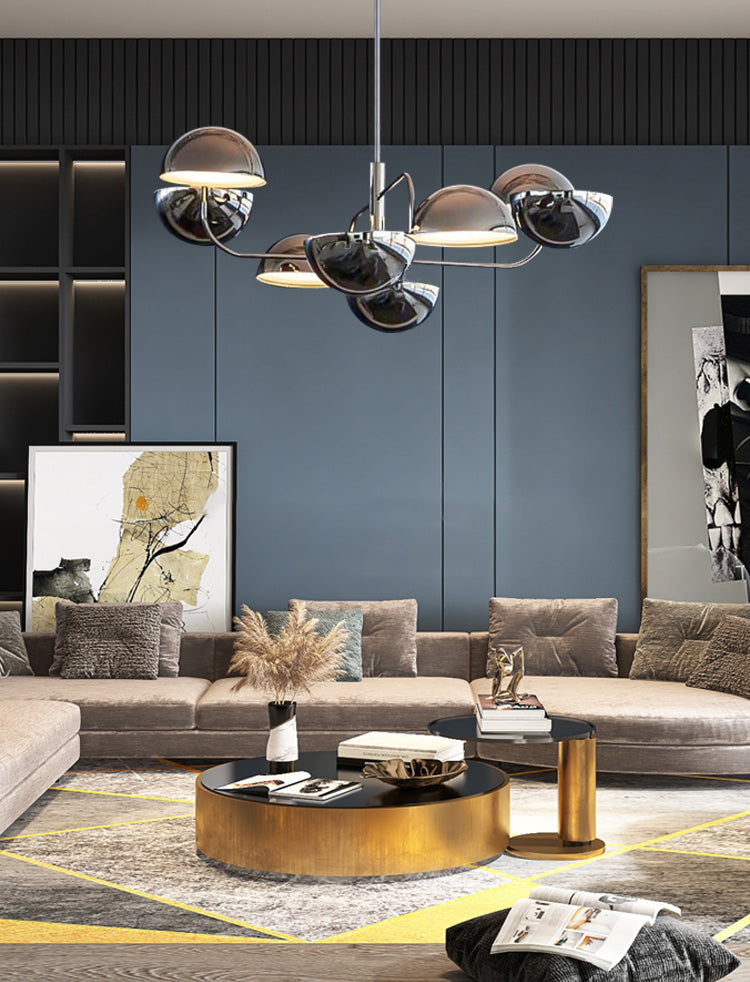 8 têtes Postmodern Chandelier Plafond Plafond Pendant pour le salon salle à manger