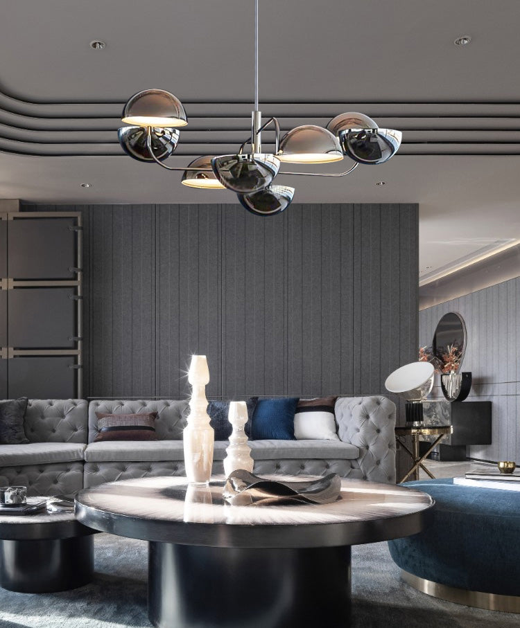 8 têtes Postmodern Chandelier Plafond Plafond Pendant pour le salon salle à manger