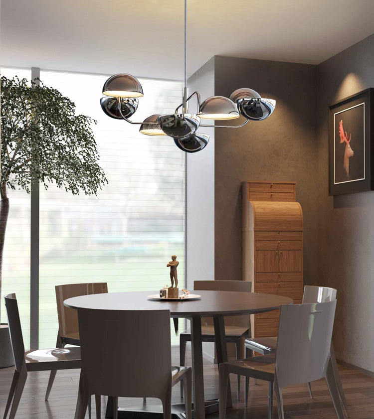 8 têtes Postmodern Chandelier Plafond Plafond Pendant pour le salon salle à manger