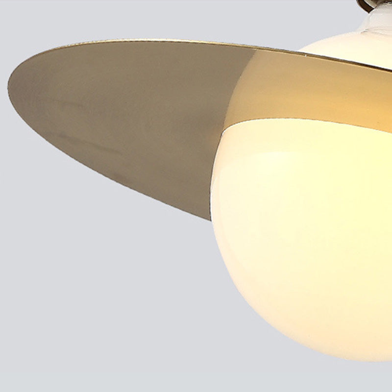 Metal Planet Pendant Light Kit Minimalist Style Pendant Lighting Fixture in Coppery