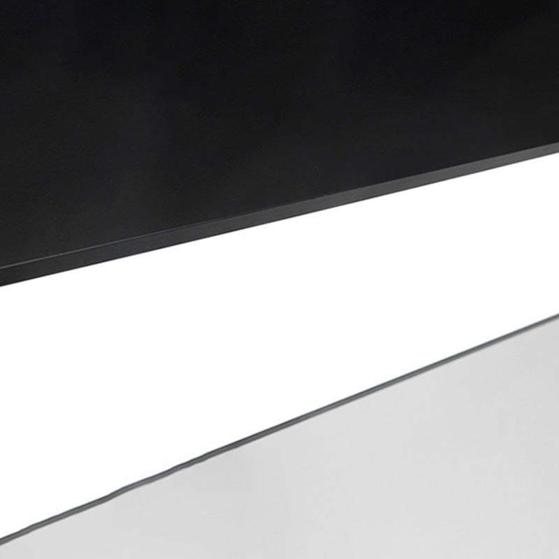 Contemporary Simple Style Hanging Lamp Rectangle Shaped LED Pendant Lights for Office