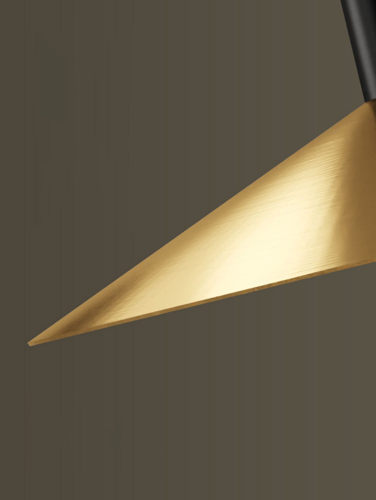 Flared Dinning Room Hanging Ceiling Light Metal Nordic Down Lighting Pendant in Coppery