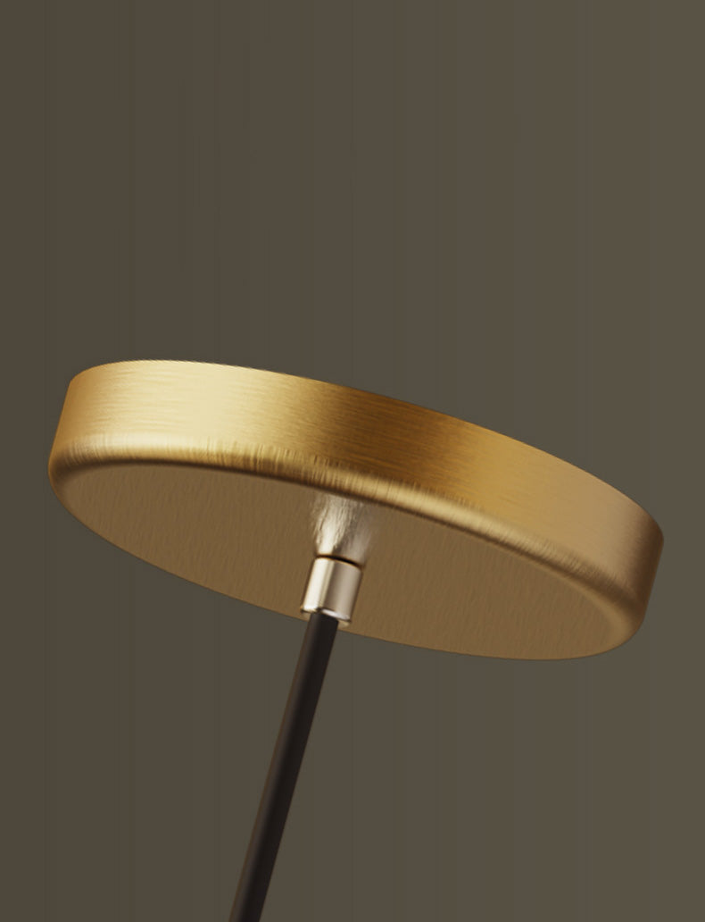 Flared Dinning Room Hanging Ceiling Light Metal Nordic Down Lighting Pendant in Coppery