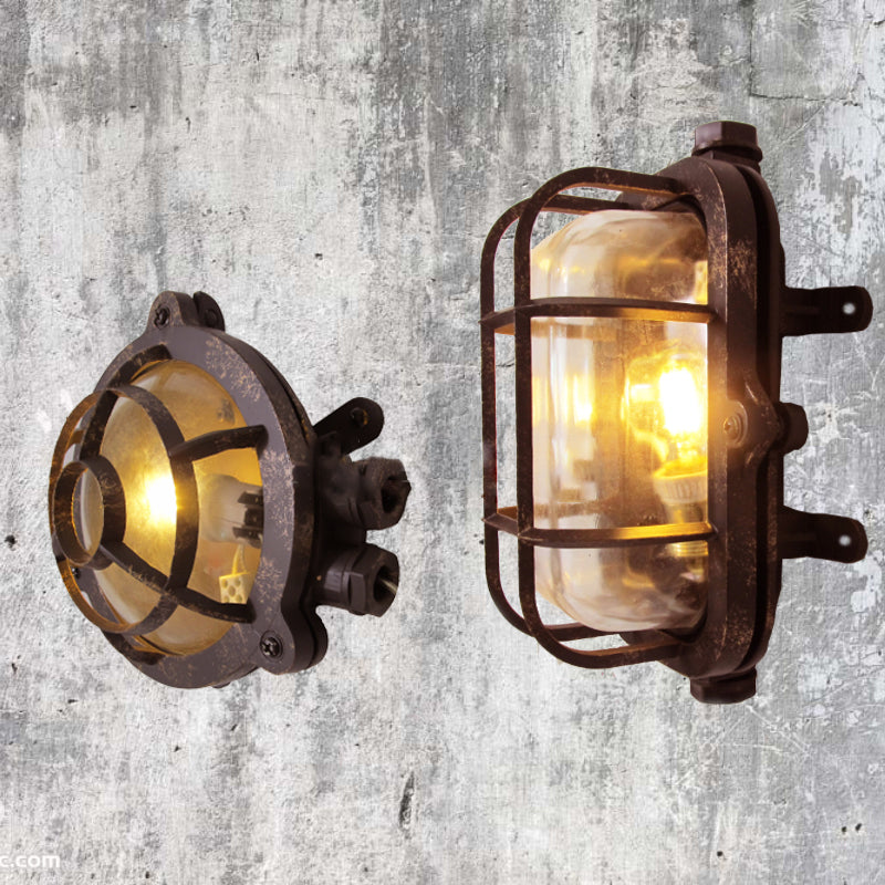 Schattiertes Restaurant Wandleuchte leichte Vintage Style Glass Metallic Wandbeleuchtung