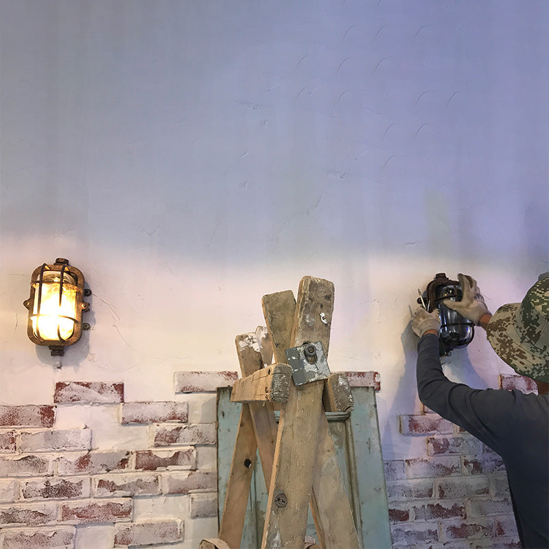 Schattiertes Restaurant Wandleuchte leichte Vintage Style Glass Metallic Wandbeleuchtung