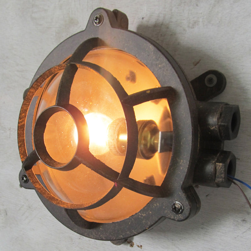 Schattiertes Restaurant Wandleuchte leichte Vintage Style Glass Metallic Wandbeleuchtung