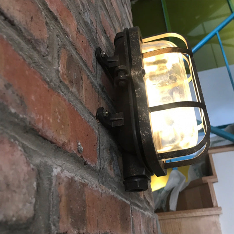 Schattiertes Restaurant Wandleuchte leichte Vintage Style Glass Metallic Wandbeleuchtung