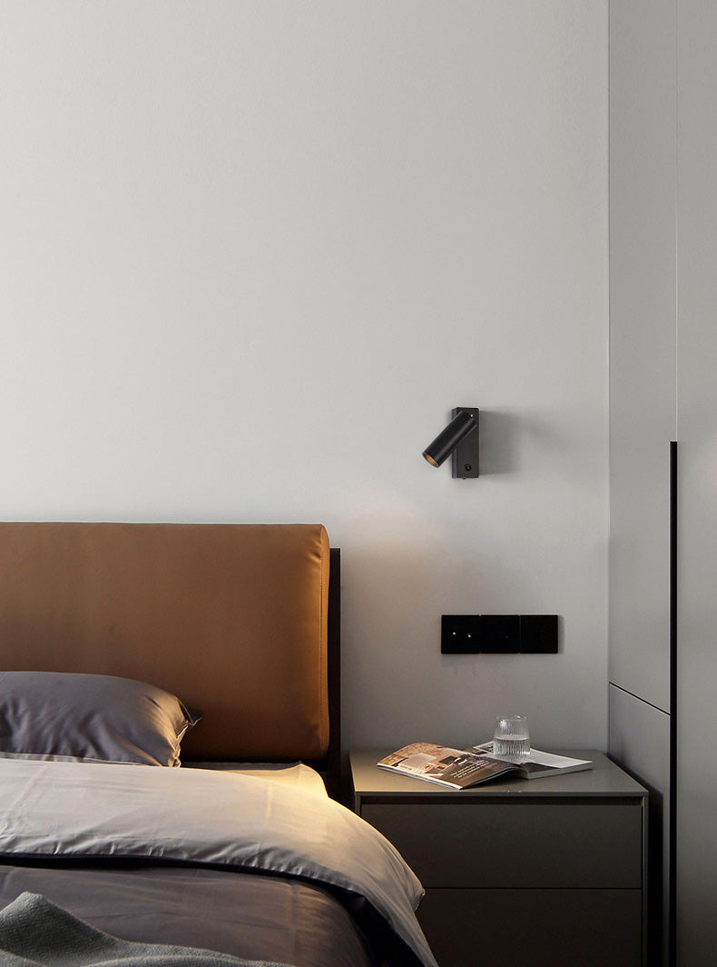 Metal Cylinder Wall Lighting Fixture Minimalist Style LED Wall Mount Light Fixture