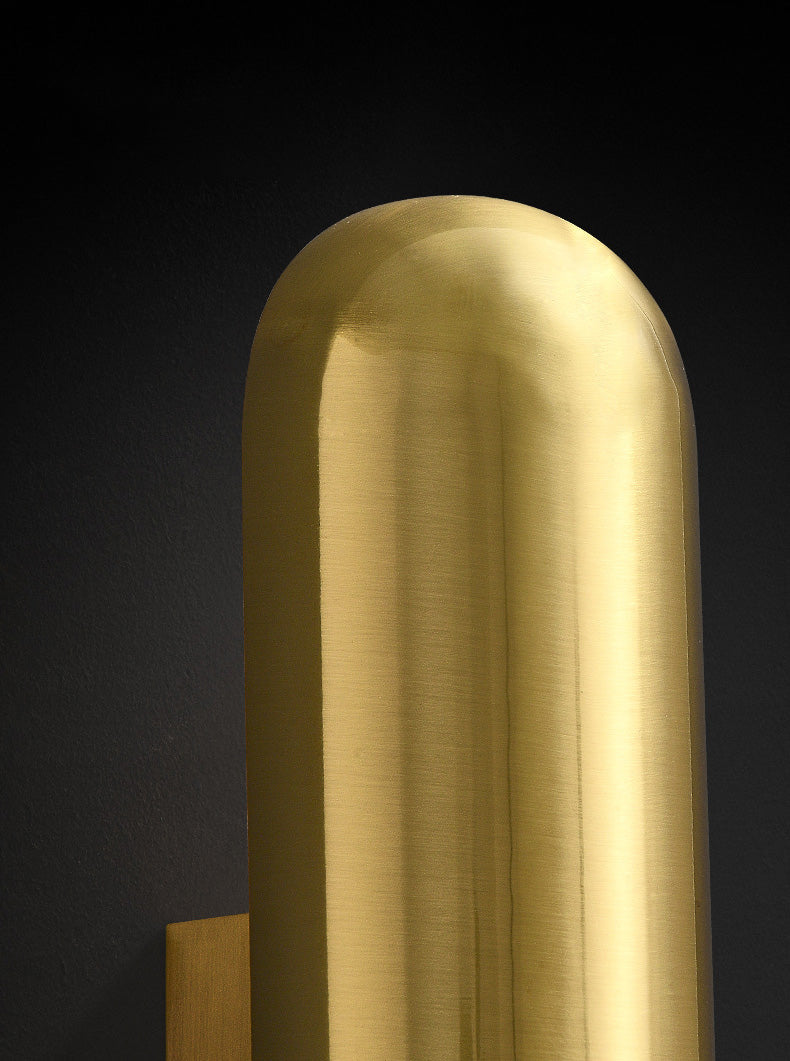 Capsula wall light sconce in stile contemporaneo a led lampada montata a parete in metallo