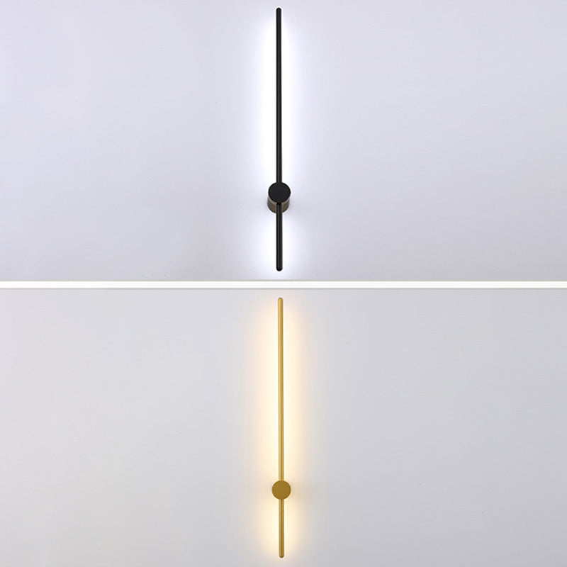 Soggiorno LED SCONCE LUMINA ALLA LAMA NORME NORME NORME MONTO MONTO CON OMBIO DI METALE LINEA