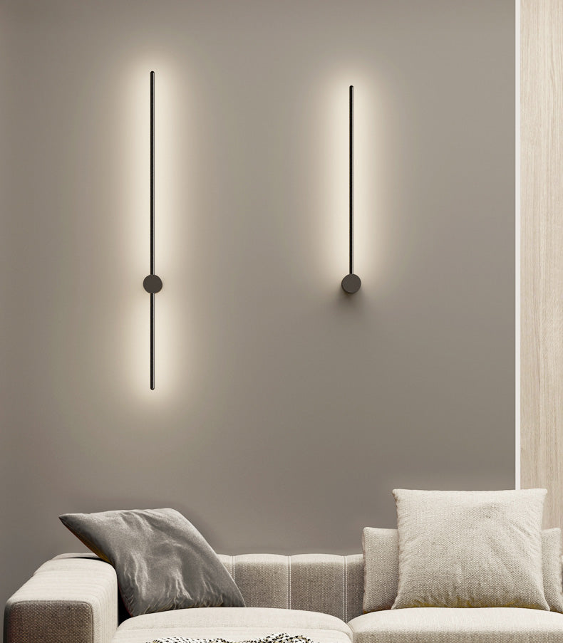 Soggiorno LED SCONCE LUMINA ALLA LAMA NORME NORME NORME MONTO MONTO CON OMBIO DI METALE LINEA