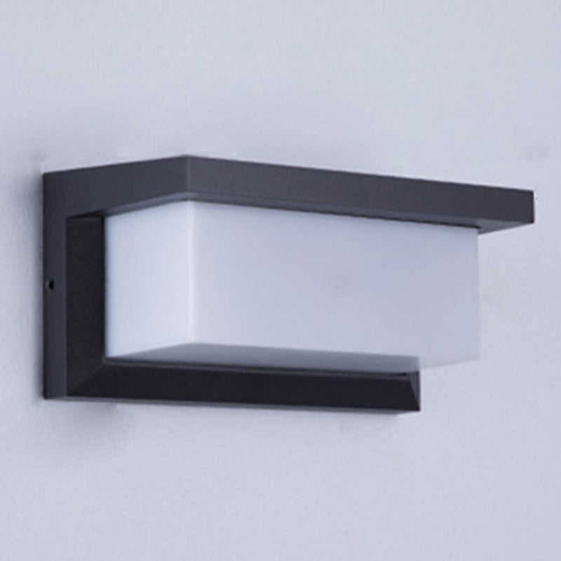 Modern Rectangle Wall Lighting 1 Light Wall Sconce Light with Acrylic Shade
