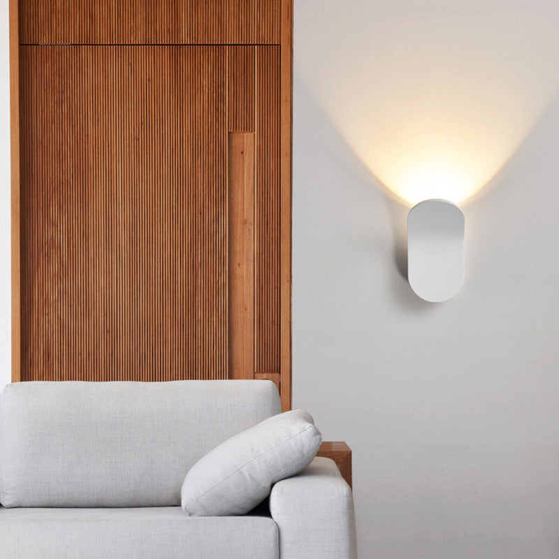 Bend Wall Mounted Lamp Postmodern Simplicity Aluminum Wall Mount Lamp for Living Room