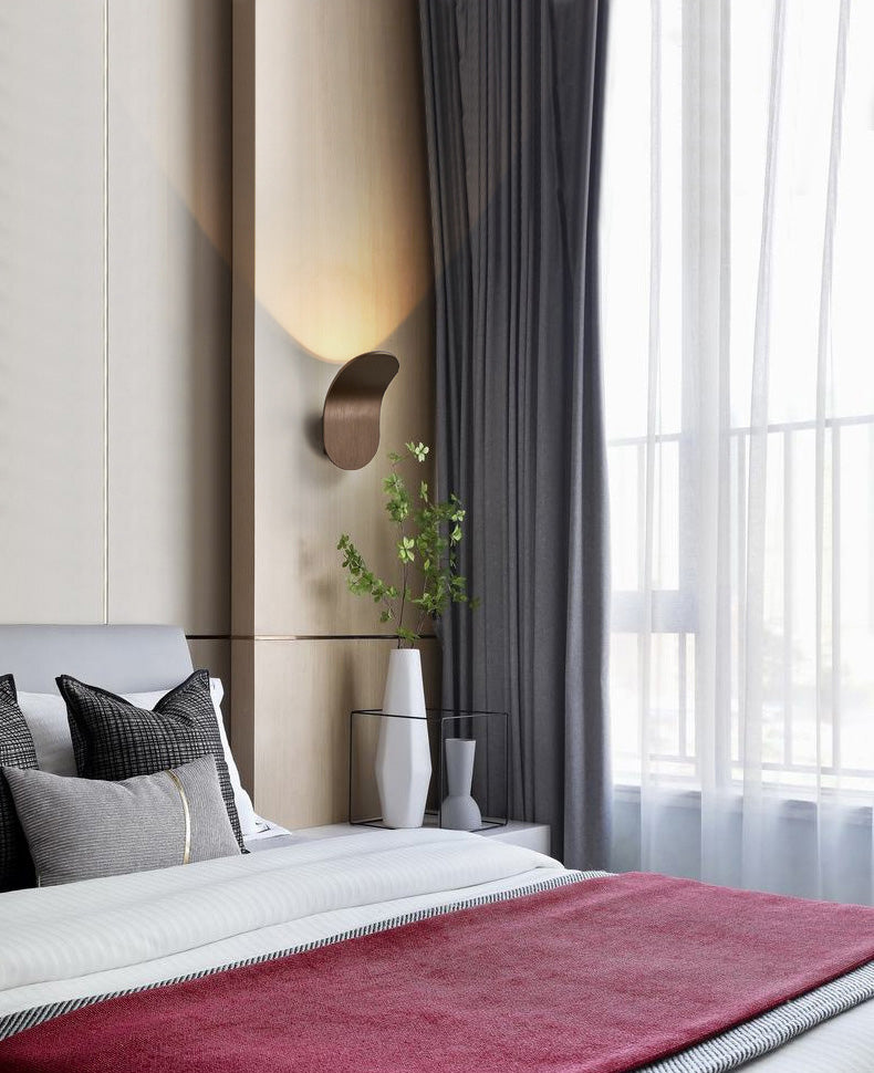 Bend Wall Mounted Lamp Postmodern Simplicity Aluminum Wall Mount Lamp for Living Room