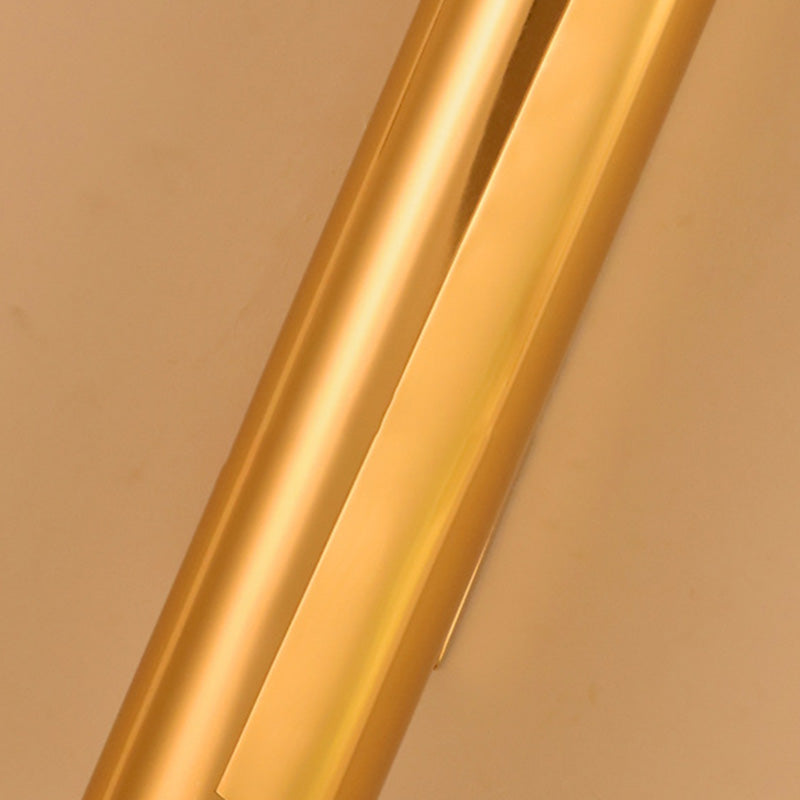 Lámpara de pared curva de pared Simplicidad posmoderna Lámpara de montaje de pared de acero inoxidable para sala de estar