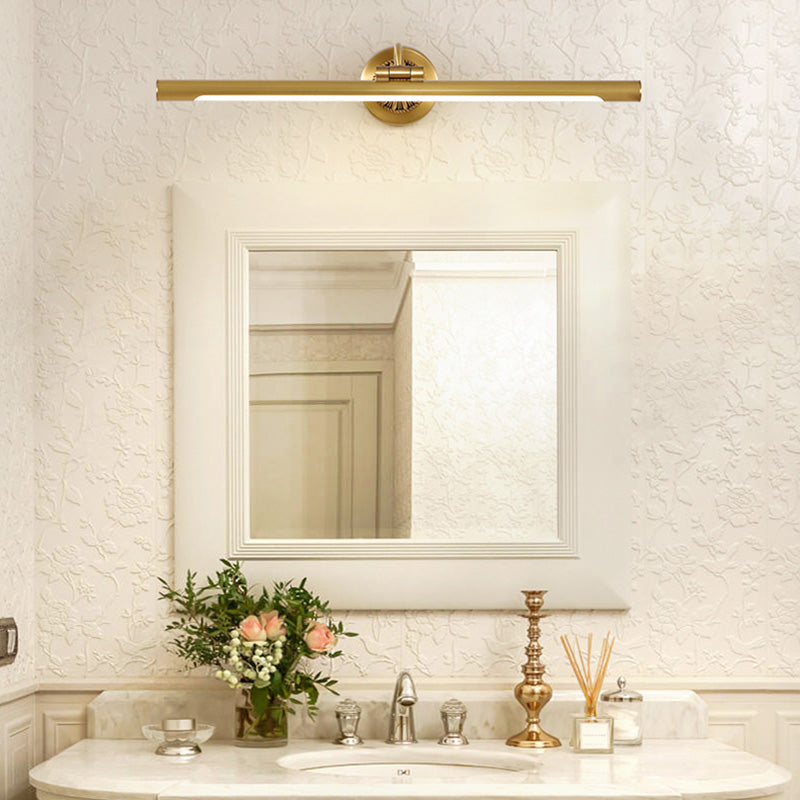 Luci a specchio vanità tradizionali Acrilico Acrilico Acrifide per il bagno