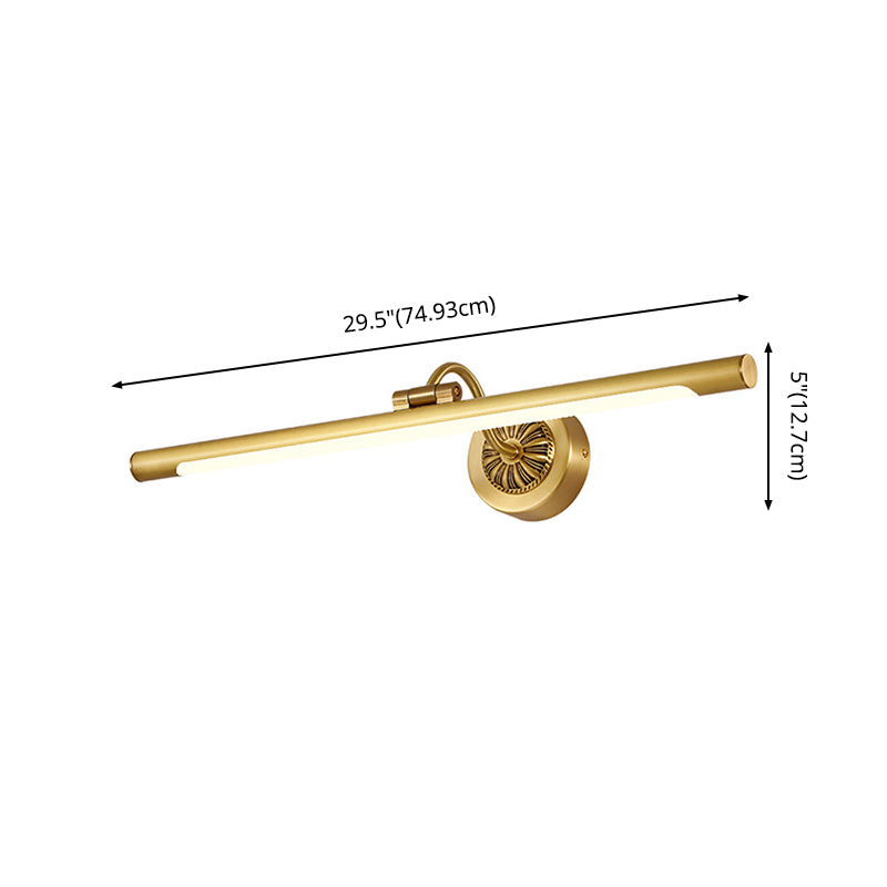 Luci a specchio vanità tradizionali Acrilico Acrilico Acrifide per il bagno