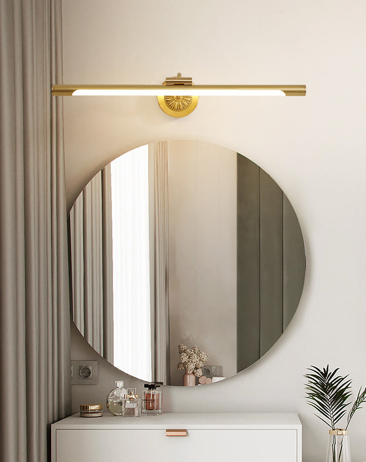 Luces de pared de tocador lineal Simplicidad posmoderna Disparo de pared acrílico para baño